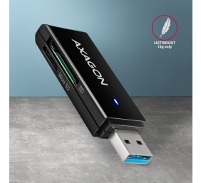 AXAGON Slim super-speed USB 3.2 Gen 1 card reader with a direct USB-A connector | CRE-S2N