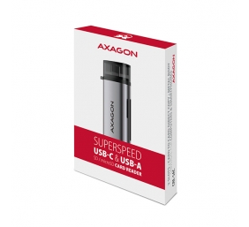 AXAGON Mobile USB 3.2 Gen 1card reader with USB-C and USB-A connectors | CRE-SAC