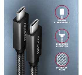 AXAGON Data and charging USB 2.0 cable | BUCM32-CM10AB | USB Type-C to USB Type-C