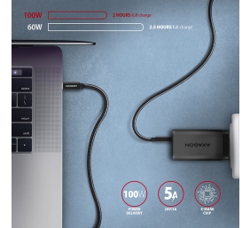 AXAGON Data and charging USB 2.0 cable | BUCM32-CM10AB | USB Type-C to USB Type-C