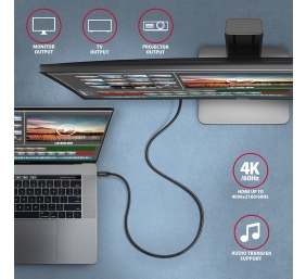 AXAGON Data and charging USB 2.0 cable | BUCM32-CM10AB | USB Type-C to USB Type-C