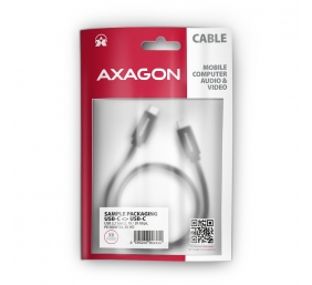 AXAGON Data and charging USB 2.0 cable | BUCM32-CM10AB | USB Type-C to USB Type-C