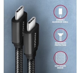 AXAGON Data and charging USB 3.2 Gen 1 cable, 1 m | BUCM3-CM10AB | USB Type C - USB Type C