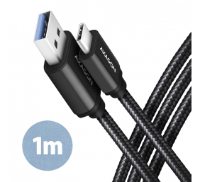 AXAGON Data and charging USB 3.2 Gen 1 cable, 1 m | BUCM3-AM10AB | USB Type A - USB Type C