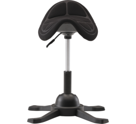 Up Up Toronto ergonominė balansinė kėdė Juoda, Juodas audinys, ilgesnis dujinis keltuvas