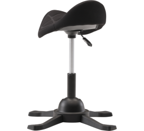 Up Up Toronto ergonominė balansinė kėdė Juoda, Juodas audinys, ilgesnis dujinis keltuvas