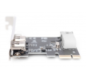 Digitus | IEEE 1394a Interface Card, PCI express, 4 Port 1x ext. 1394mini, 2x ext./1x int. 1394a Ports | DS-30201-5