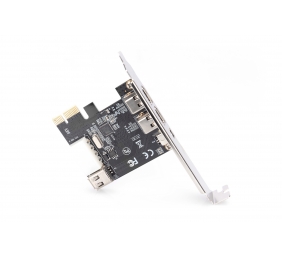 Digitus | IEEE 1394a Interface Card, PCI express, 4 Port 1x ext. 1394mini, 2x ext./1x int. 1394a Ports | DS-30201-5
