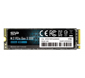Silicon Power | SSD | P34A60 | 1000 GB | SSD form factor M.2 2280 | Solid-state drive interface PCIe Gen3x4 | Read speed 2200 MB/s | Write speed 1600 MB/s