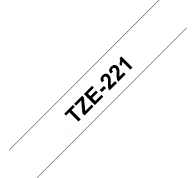 Brother TZe-221 (TZE221) Laminuotos ženklinimo juostos kasetė P-touch, Black on White 9mm, 8m