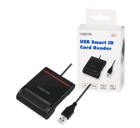 Logilink | USB 2.0 card reader, for smart ID | CR0047 | Card Reader