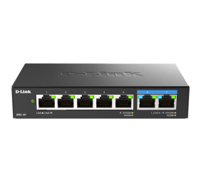 D-Link | 7-Port Multi-Gigabit Unmanaged Switch | DMS-107/E | Unmanaged | Desktop | 1 Gbps (RJ-45) ports quantity | SFP ports quantity | PoE ports quantity | PoE+ ports quantity | Power supply type External | month(s)