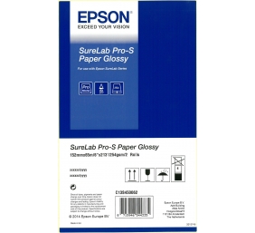 SureLab Pro-S Paper Glossy BP 6x65 2 rolls | C13S450062BP | Glossy | Variable Length / Special Camera Ratio, Panoramic / Banner, Square, 10x15cm / 4x6" / 4R, 15x20cm / 6x8" / 6R, 15x5cm / 6x2"
