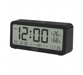 Adler | Alarm Clock | AD 1195b | Alarm function | Black