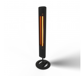 Mill | Outdoor Heater | OH2000ULGPFLOOR | Patio heater | 2000 W | Number of power levels | Suitable for rooms up to  m³ | Suitable for rooms up to  m² | Black | IP65