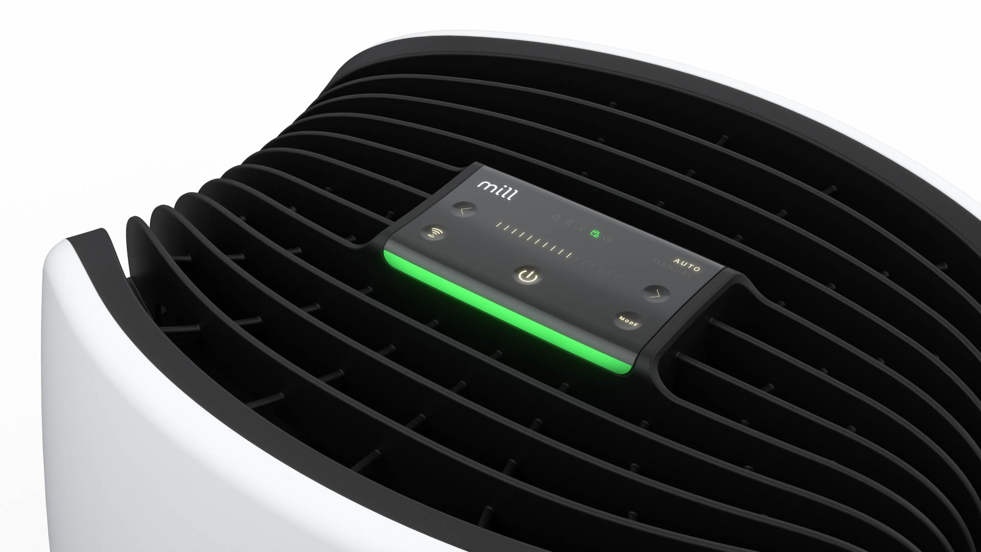 Mill | Silent Pro Air Purifier | APSILENT | Suitable for rooms up to 115 m² | 68.3 m³ | White/Black