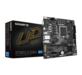 Gigabyte | B760M H DDR4 1.0 M/B | Processor family Intel | Processor socket LGA1700 | DDR4 DIMM | Memory slots 2 | Supported hard disk drive interfaces SATA, M.2 | Number of SATA connectors 4 | Chipset Intel B760 Express | Micro ATX