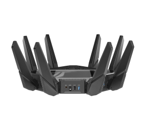 Wifi 6 802.11ax Quad-band Gigabit Gaming Router | ROG GT-AXE16000 Rapture | 802.11ax | 1148+4804+4804+48004 Mbit/s | 10/100/1000 Mbit/s | Ethernet LAN (RJ-45) ports 4 | Mesh Support Yes | MU-MiMO Yes | No mobile broadband | Antenna type External/Internal 