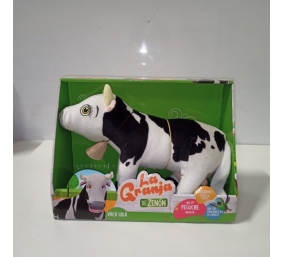 Ecost prekė po grąžinimo LA GRANJA DE ZENON Zenon Farm - Muzikinė karvė Lola, DX pliušinė 20 cm juod