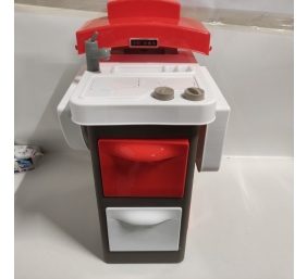 Ecost prekė po grąžinimo Smoby 312200 Tefal Opencook virtuvė, raudona, pilka