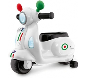 Ecost prekė po grąžinimo Chicco Vespa Primavera motociklas vaikams, vaikiška transporto priemonė su