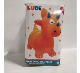 Ecost prekė po grąžinimo LUDI 90023 Dinosaur Springer kamuolys, oranžinis