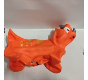 Ecost prekė po grąžinimo LUDI 90023 Dinosaur Springer kamuolys, oranžinis