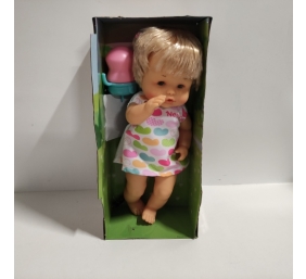 Ecost prekė po grąžinimo Nenuco and Her Tricycle Baby Doll lėlė su miela suknele, rožinis triratukas