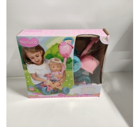 Ecost prekė po grąžinimo Nenuco and Her Tricycle Baby Doll lėlė su miela suknele, rožinis triratukas