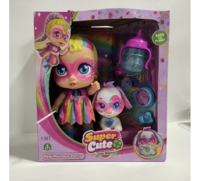 Ecost prekė po grąžinimo SUPER CUTE LITTLE BABIES - Vaivorykštės vakarėlio lėlė su Regi, superheroju
