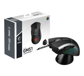 MSI Lightweight Wireless Gaming Mouse  GM51 Gaming Mouse 2.4GHz Wireless Black