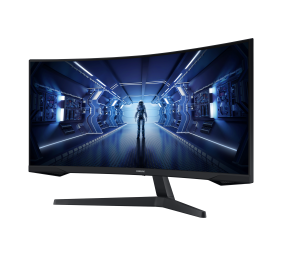 Samsung Odyssey G5 G55T Monitorius 34'' VA LED Curved, UWQHD 3440x1440, 1ms, 250 cd/m2, 165Hz, Juoda