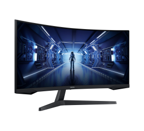Samsung Odyssey G5 G55T Monitorius 34'' VA LED Curved, UWQHD 3440x1440, 1ms, 250 cd/m2, 165Hz, Juoda