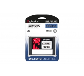 Kingston DC600M | 960 GB | SSD form factor 2.5" | Solid-state drive interface SATA Rev. 3.0 | Read speed 560 MB/s | Write speed 530 MB/s