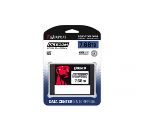 Kingston DC600M | 7680 GB | SSD form factor 2.5" | Solid-state drive interface SATA Rev. 3.0 | Read speed 560 MB/s | Write speed 530 MB/s