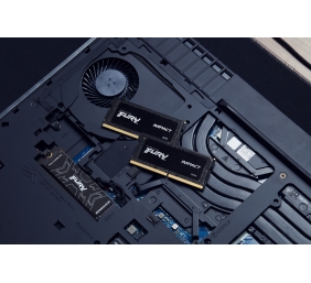Kingston KF560S38IBK2-32 32GB 6000MT/s DDR5 CL38 SODIMM (Kit of 2) FURY Impact PnP | Kingston