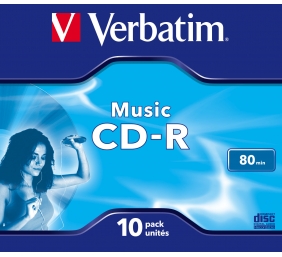 Verbatim 43365 CD-R 80min 16x Audio Music diskai (10 vnt pakuotėje)