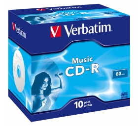 Verbatim 43365 CD-R 80min 16x Audio Music diskai (10 vnt pakuotėje)