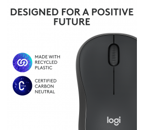Logitech M240 Silent Belaidė pelė, Bluetooth, Graphite