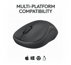 Logitech M240 Silent Belaidė pelė, Bluetooth, Graphite