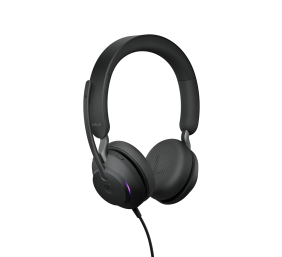Jabra Evolve2 40 SE MS Stereo Laidinės ausinės, USB-C, Juoda