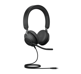 Jabra Evolve2 40 SE MS Stereo Laidinės ausinės, USB-C, Juoda