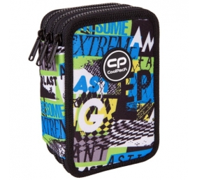 Forminis trijų skyrių penalas su priedais CoolPack Jumper 3 Centre