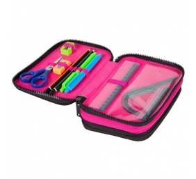 Forminis trijų skyrių penalas su priedais CoolPack Jumper 3 Math Hearts