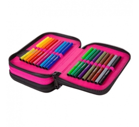 Forminis trijų skyrių penalas su priedais CoolPack Jumper 3 Math Hearts