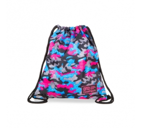 Maišelis sportinei aprangai CoolPack Sprint Line Camo Fusion Pink