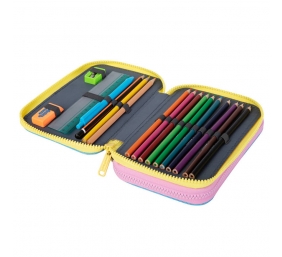 Forminis dviejų skyrių penalas su priedais CoolPack Jumper 2 Dancefloor