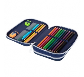 Forminis dviejų skyrių penalas su priedais CoolPack Jumper 2 Cosmic NP