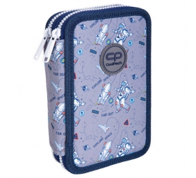 Forminis dviejų skyrių penalas su priedais CoolPack Jumper 2 Cosmic NP