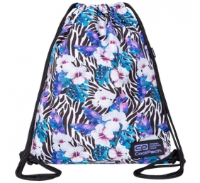 Maišelis sportinei aprangai CoolPack Solo Flower Zebra